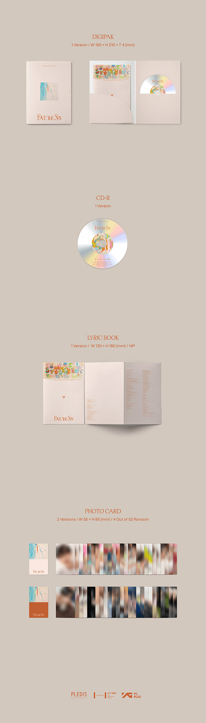Image of Seventeen Face The Sun Carat Ver.