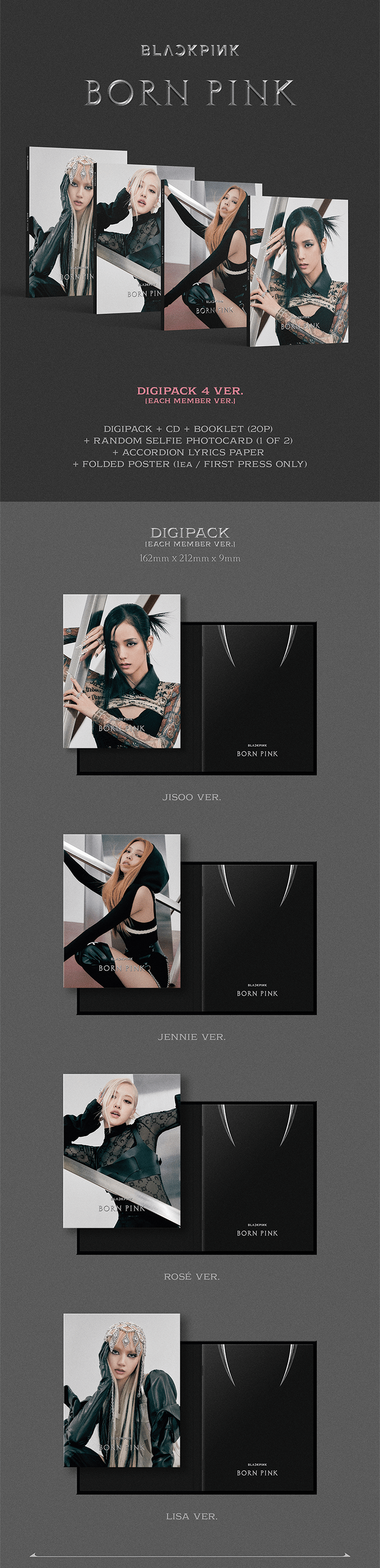 Image of Blackpink Born Pink (Digipack Ver.)