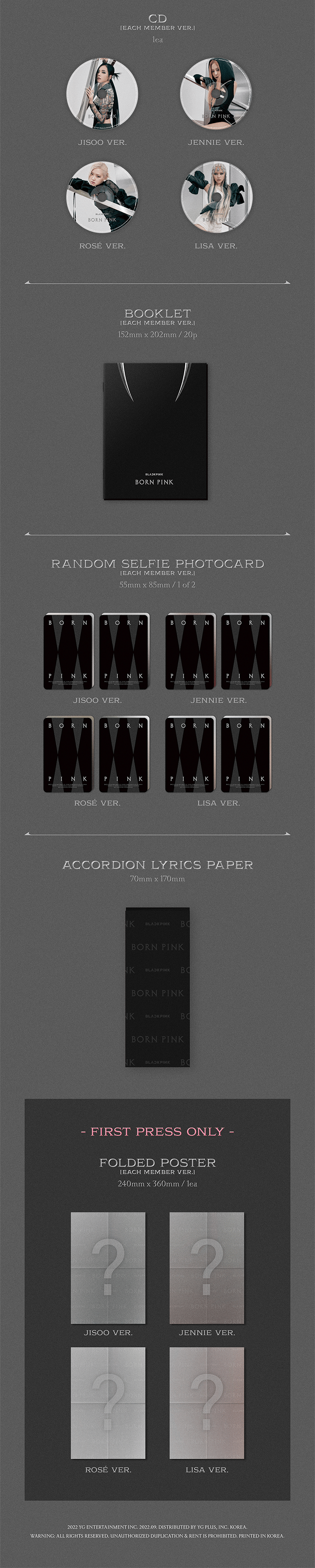 Image of Blackpink Born Pink (Digipack Ver.)