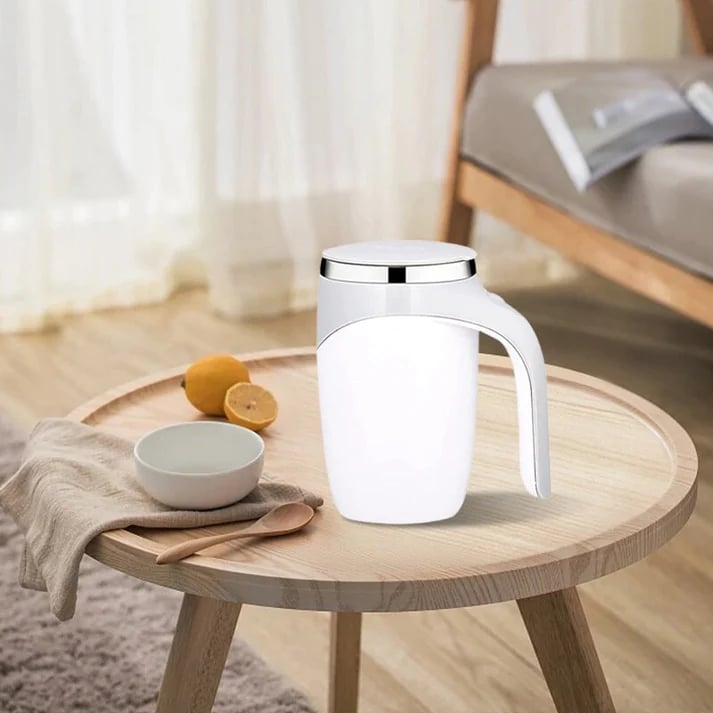 Automatic Stirring Mug Rechargeable Portable Electric Stirring Stainless Steel With Rotating Tool