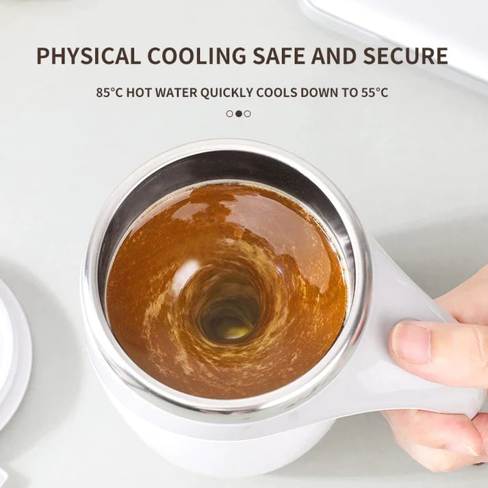 Automatic Stirring Mug Rechargeable Portable Electric Stirring Stainless Steel With Rotating Tool