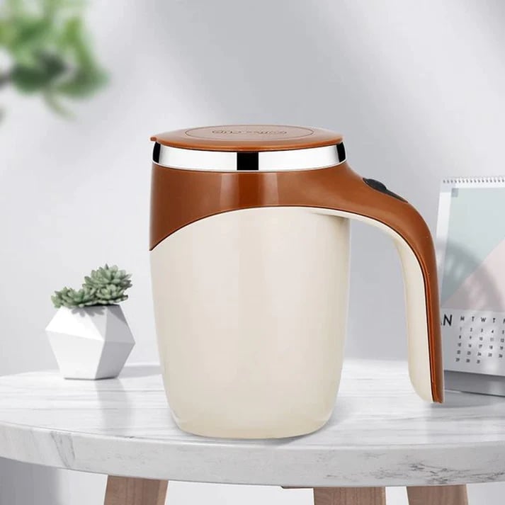 Automatic Stirring Mug Rechargeable Portable Electric Stirring Stainless Steel With Rotating Tool