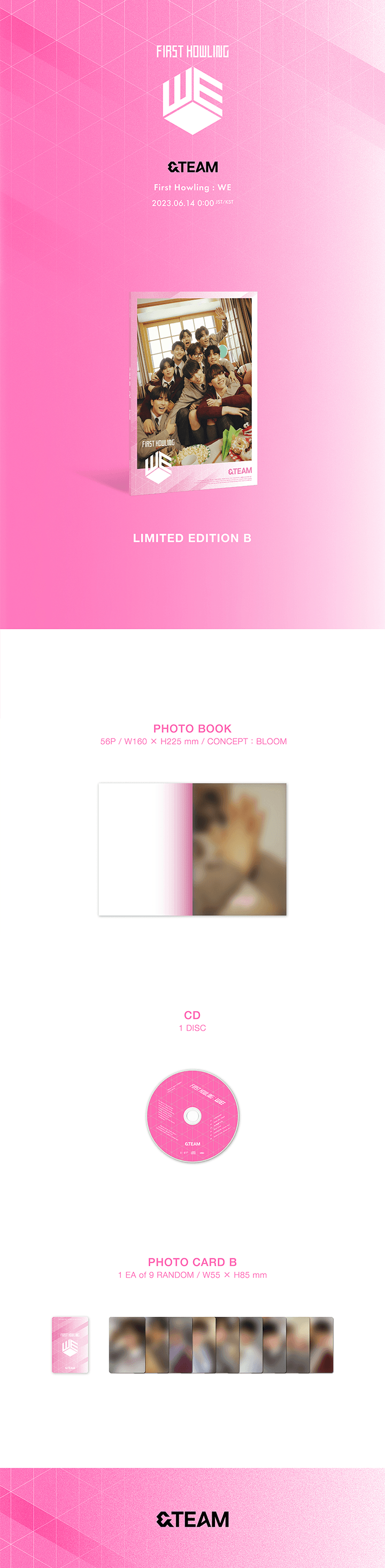 Image of &TEAM First Howling : WE (Limited Edition B)