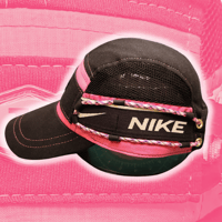 Image 2 of Pink/Black NIKE TN 5 panel hat (2/2)