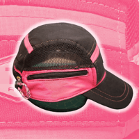 Image 4 of Pink/Black NIKE TN 5 panel hat (2/2)