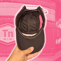 Image 5 of Pink/Black NIKE TN 5 panel hat (2/2)