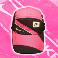 Image 1 of Pink/Black NIKE 5 panel hat (1/2)