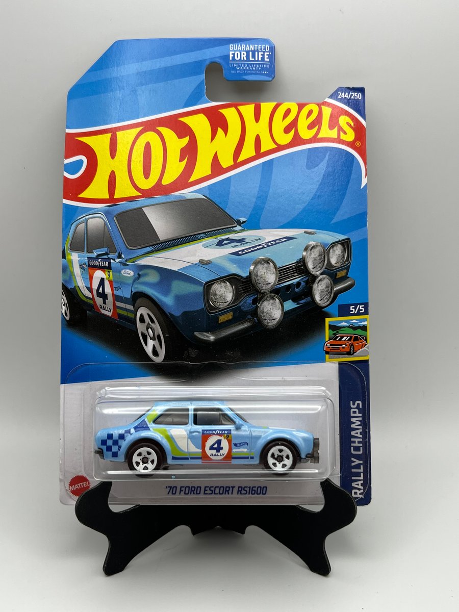Hot Wheels 70 Escort Rs1600 Blue Rally Models 9854