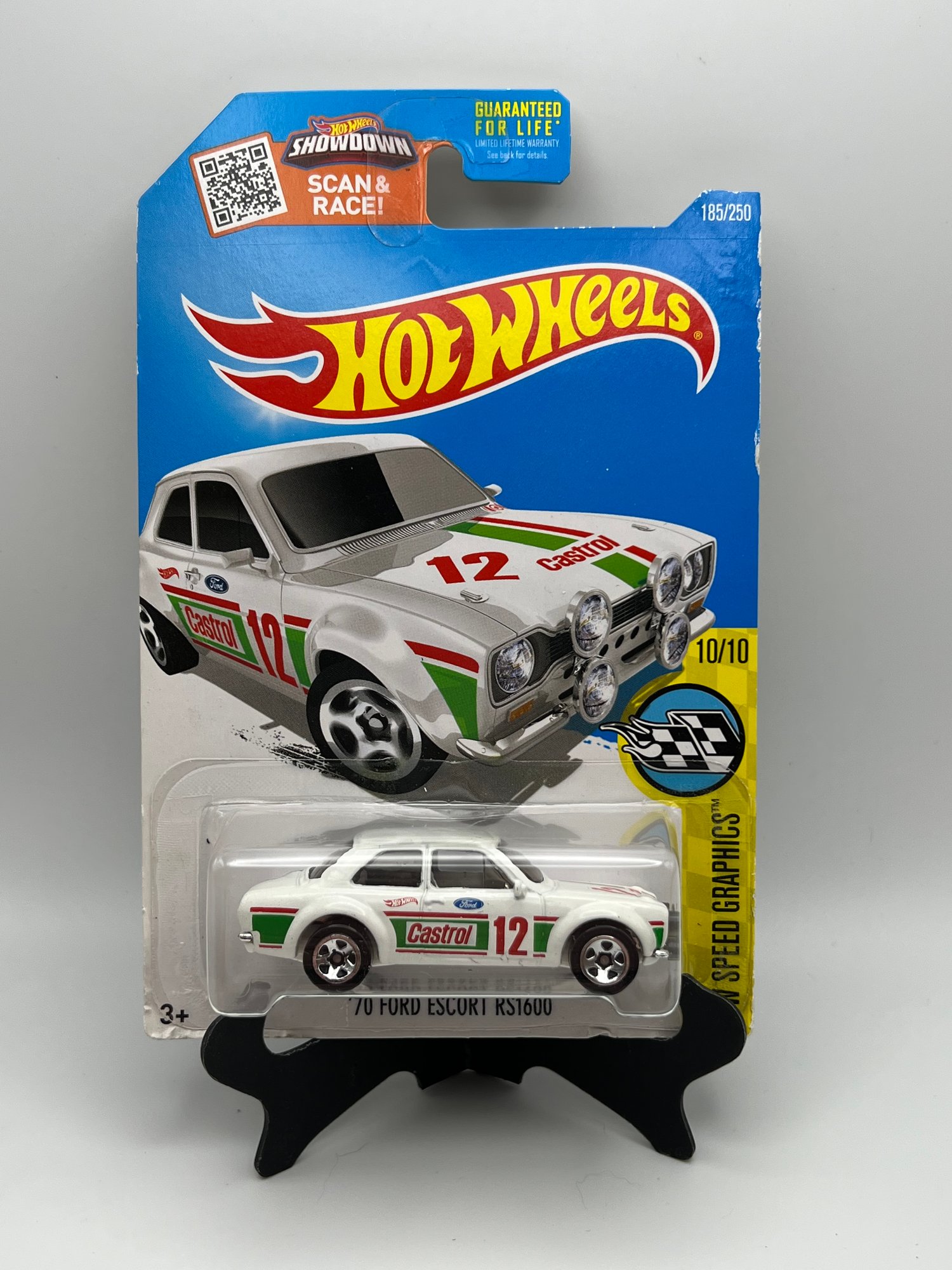 Hot Wheels '70 Escort RS1600 Castrol White 