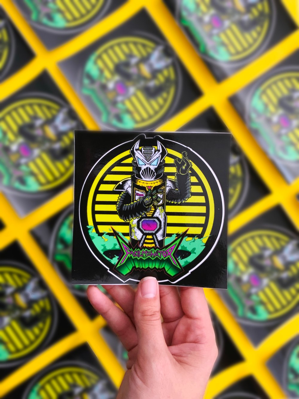 Wartender Sticker