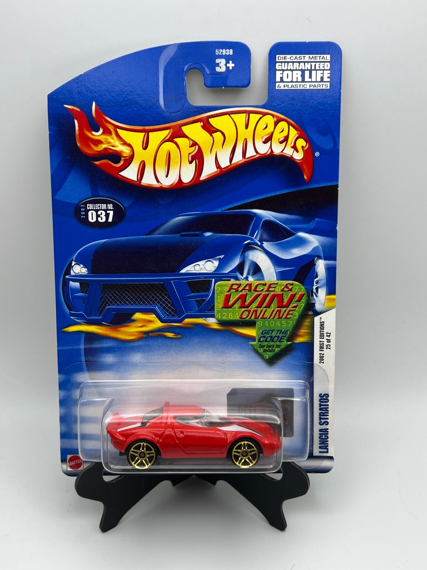 Hot Wheels Lancia Stratos Red with Decals & Gold Wheels 