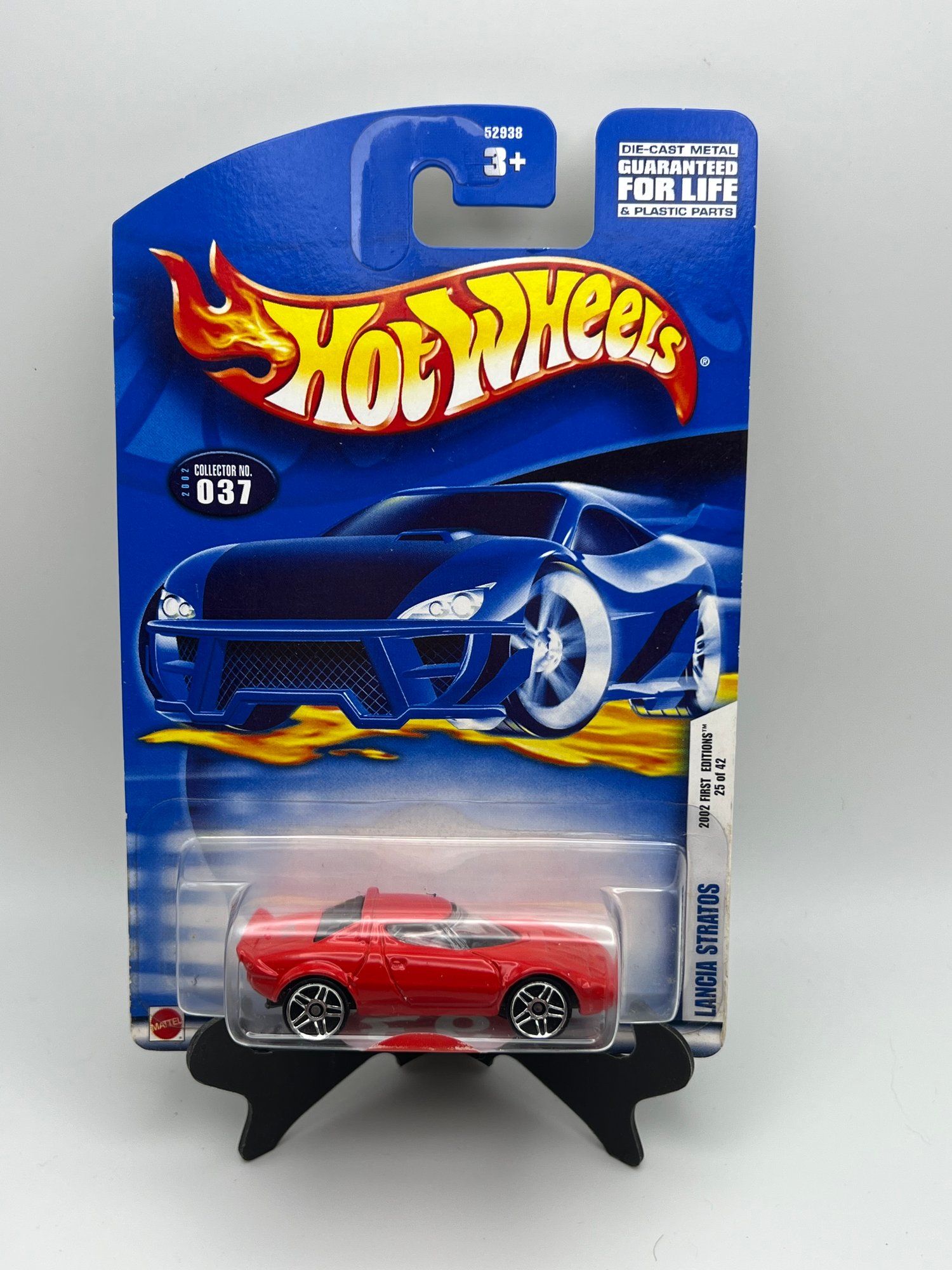 Hot Wheels Lancia Stratos Plain Red with Silver Wheels 