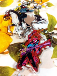 Image 1 of Across the Spider-Verse Keychains - Spider-Punk, Web-Slinger