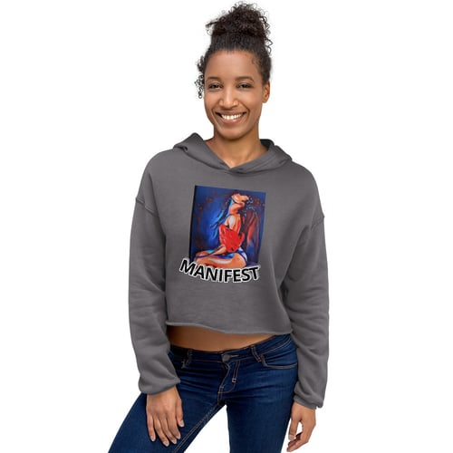 Image of "Manifest" Crop Hoodie
