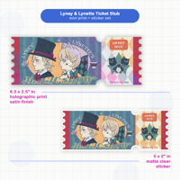 Lyney & Lynette Ticket Stub Set