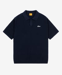 Image 1 of DIME_WAVE CABLE KNIT POLO :::NAVY:::