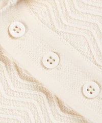 Image 2 of DIME_WAVE CABLE KNIT POLO :::CREAM:::
