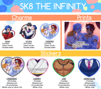 Image 1 of Sk8 Charms and Stickers