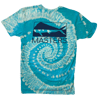 Tie Dye Swim Melbourne T-Shirt (Tahiti Blue Spiral)