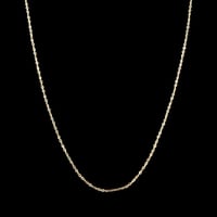 Image 1 of 10 K Solid Gold Curb Chain
