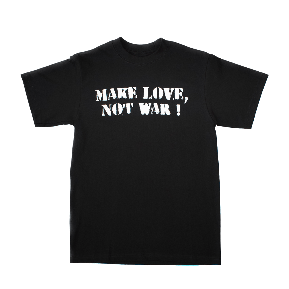 BLACK MAKE LOVE N☮︎T WAR TEE