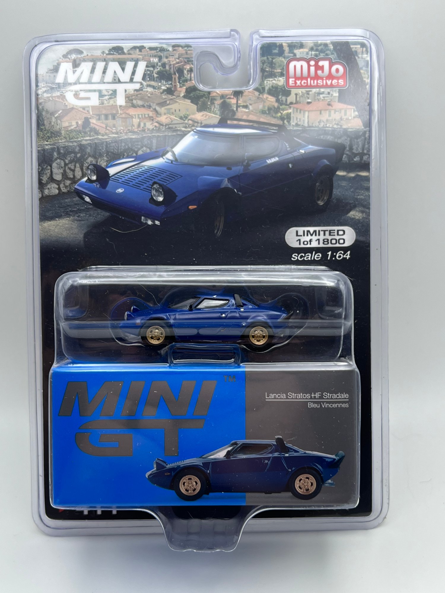 MINI GT Lancia Stratos Blue - US Packaging 