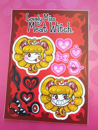 Image 2 of Meat Witch matte vinyl waterproof sticker sheets