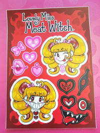 Image 1 of Meat Witch matte vinyl waterproof sticker sheets