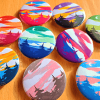 Image 2 of Discreet Scenery LGBTQ+ 1.75 Inch Pin Buttons