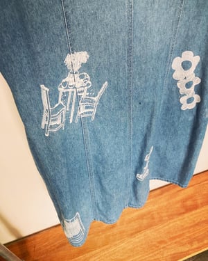 13ST - Handprinted Denim Dress