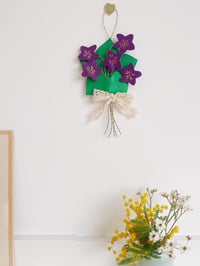 Image 1 of Le bouquet de violettes - ornement, décoration murale