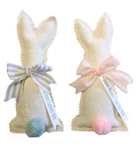 Image 1 of Hand Made Vintage French Linen Bunny Sachet