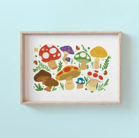 Image 1 of Mario Mushrooms Print