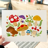 Image 2 of Mario Mushrooms Print