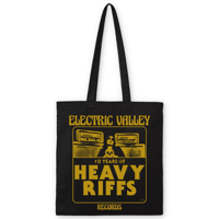 Image 1 of 10 Years of Heavy Riffs Tote Bag