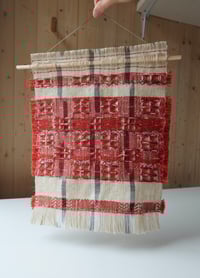Image 1 of MADDER NATURALLY DYED, WOVEN WALL HANGING NO.10