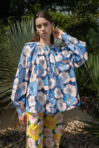 Image 3 of CAMICIA MELANIE ANEMONE BLU €199 - 50%