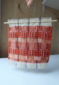 Image 1 of MADDER NATURALLY DYED, WOVEN WALL HANGING NO.11