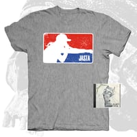 JASTA MLB GRAY (W/ HAIR) T-SHIRT + SIGNED AND JASTA FOR ALL CD