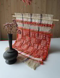 Image 1 of MADDER NATURALLY DYED, WOVEN WALL HANGING NO.12