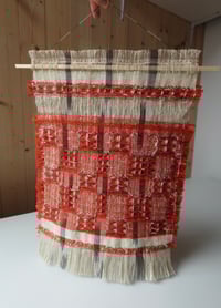 Image 2 of MADDER NATURALLY DYED, WOVEN WALL HANGING NO.12