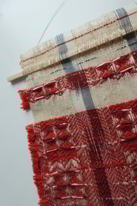 Image 4 of MADDER NATURALLY DYED, WOVEN WALL HANGING NO.13