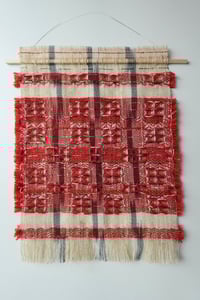 Image 1 of MADDER NATURALLY DYED, WOVEN WALL HANGING NO.13