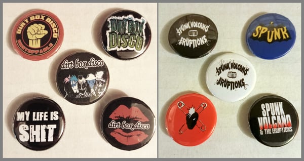Image of Set of 5 Pin Badges - 2 Variants