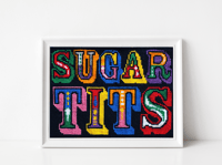 Sugar Tits needlepoint kit 