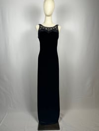 Image 1 of 90s Black Velvet Maxi