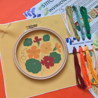 Image 3 of Nasturtium Embroidery Kit