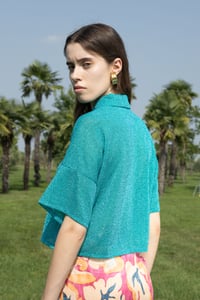 Image 4 of CAMICIA MAROCCO LUREX ACQUA €132 -50%