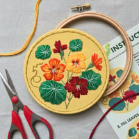 Image 2 of Nasturtium Embroidery Kit