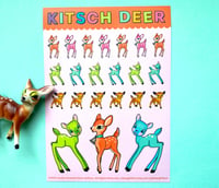 Image 1 of Kitsch Deer Matte Sticker Sheet